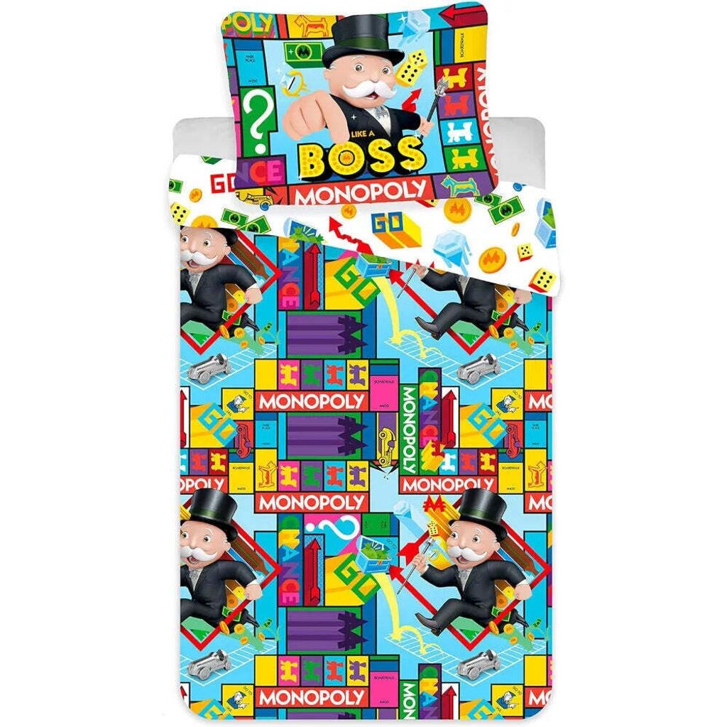 Комплект постельного белья Monopoly Boss из 2 предметов 135х200 80х80 см 100% хлопок BrandMac
Комплект постельного белья Monopoly Boss из 2 предметов 135х200 80х80 см 100% хлопок BrandMac