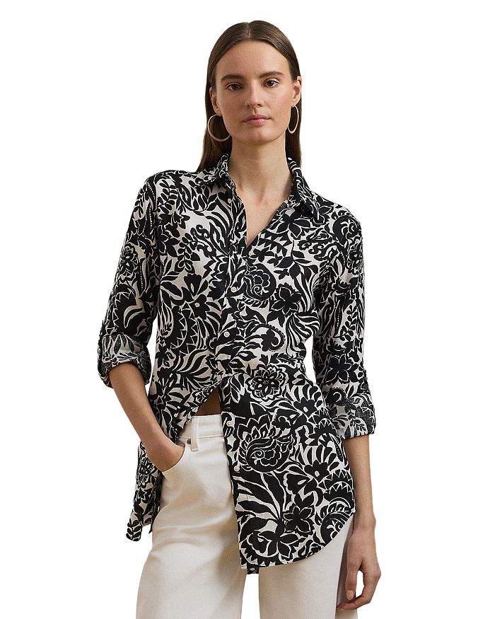 Рубашка из льна свободного кроя с цветочным принтом Ralph Lauren, слоновая кость/кремовый
Рубашка из льна свободного кроя с цветочным принтом Ralph Lauren, слоновая кость/кремовый