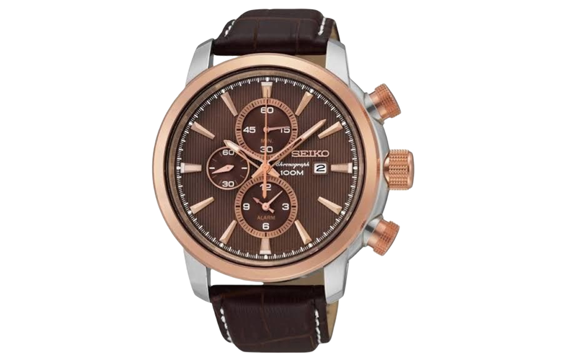 Кожаный ремешок для часов с кварцевым механизмом Мужские часы Кофейный циферблат SEIKO
Кожаный ремешок для часов с кварцевым механизмом Мужские часы Кофейный циферблат SEIKO