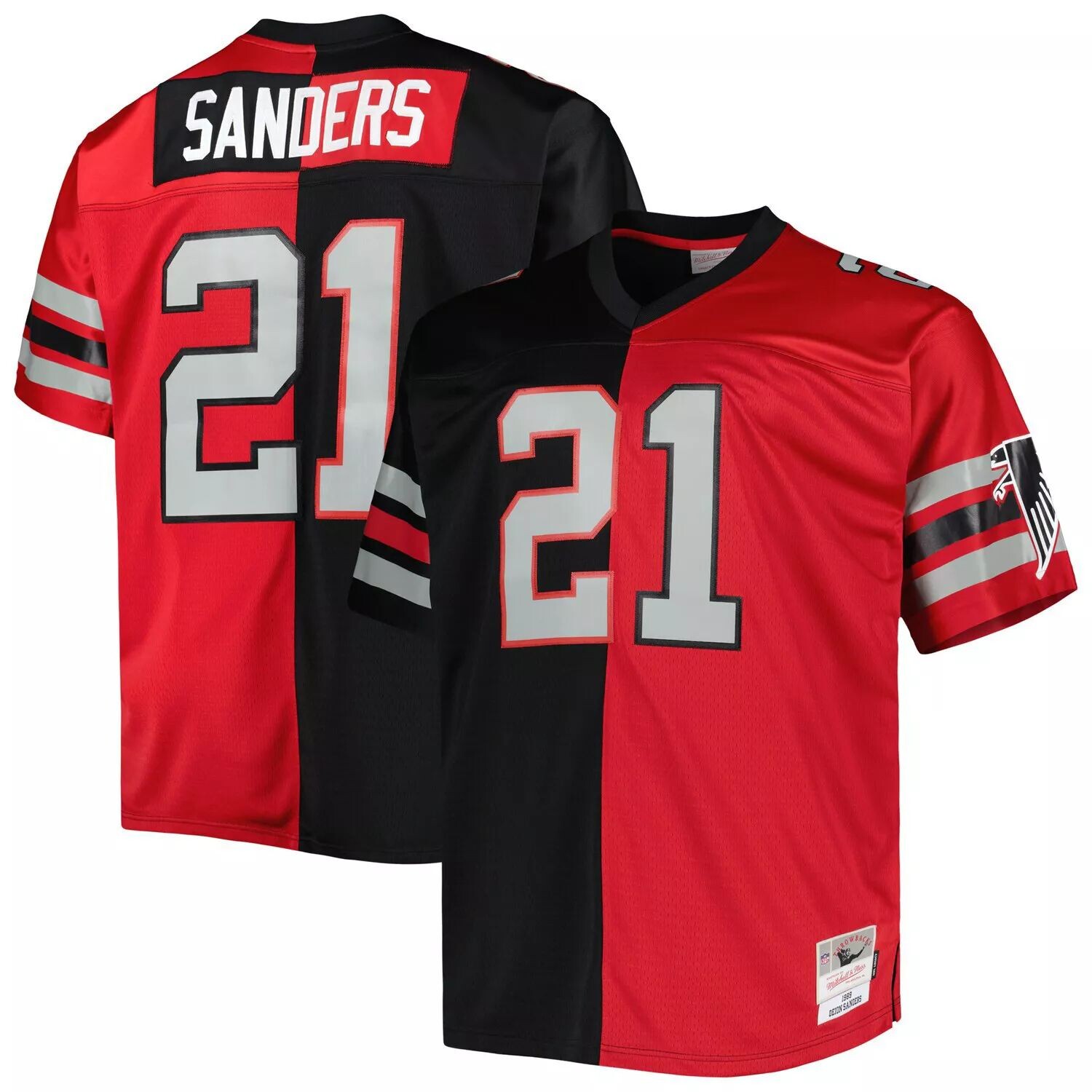Мужская футболка Mitchell & Ness Deion Sanders черного/красного цвета Atlanta Falcons Big & Tall Split Legacy Retired Player, реплика Джерси, Черный, Мужская футболка Mitchell & Ness Deion Sanders черного/красного цвета Atlanta Falcons Big & Tall Split Le
Мужская футболка Mitchell & Ness Deion Sanders черного/красного цвета Atlanta Falcons Big & Tall Split Legacy Retired Player, реплика Джерси, Черный, Мужская футболка Mitchell & Ness Deion Sanders черного/красного цвета Atlanta Falcons Big & Tall Split Le