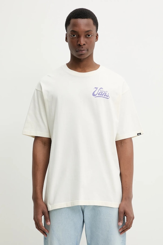 Хлопковая футболка Vans, бежевый
Хлопковая футболка Vans, бежевый