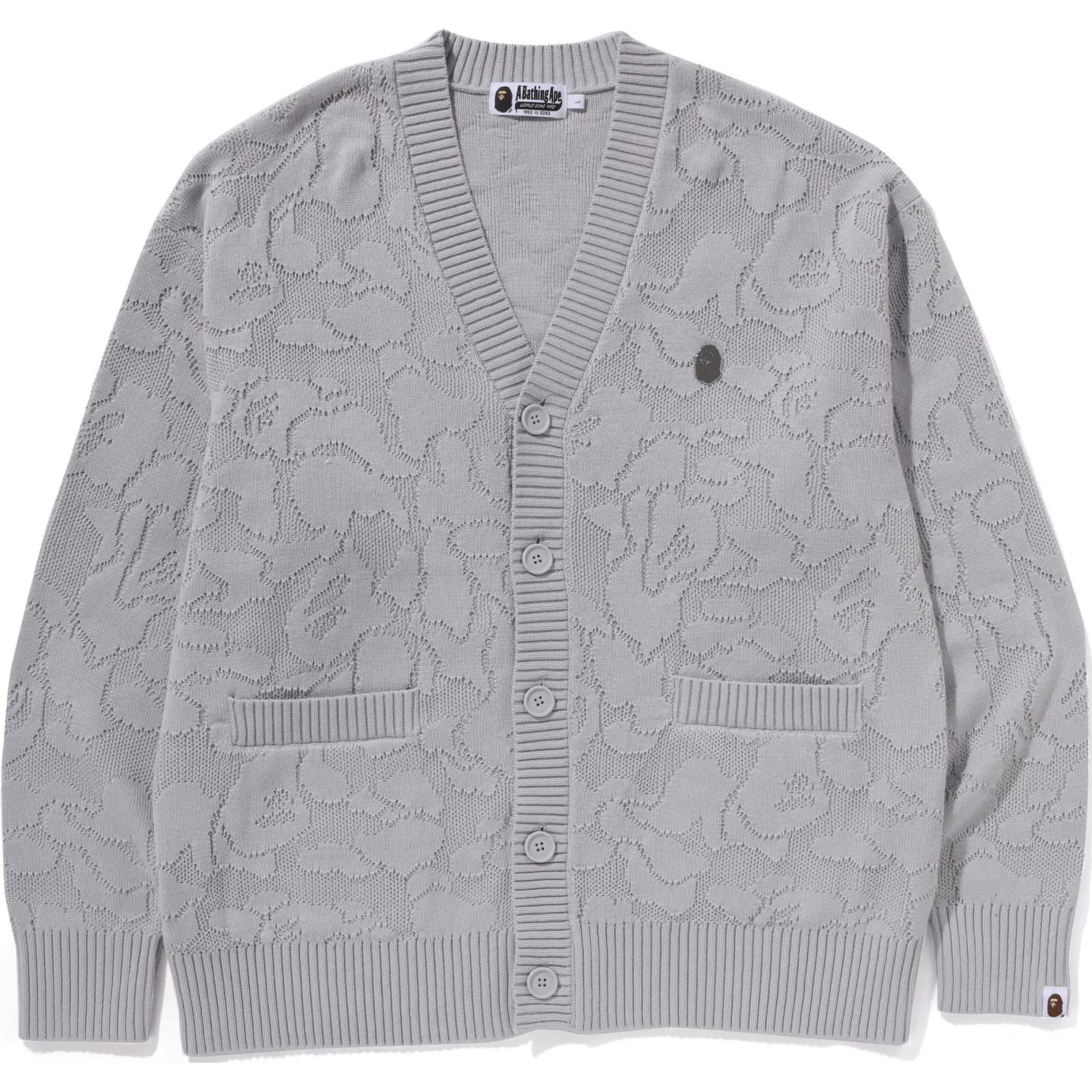 Застегивающийся хлопковый кардиган A BATHING APE, серый
Застегивающийся хлопковый кардиган A BATHING APE, серый