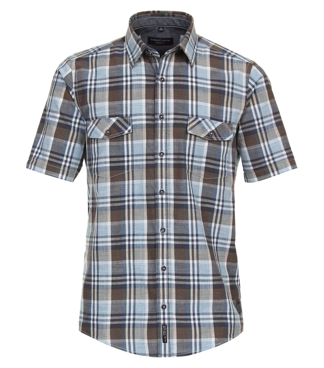 Рубашка CASAMODA с короткими рукавами "Повседневная рубашка CASAMODA с короткими рукавами в клетку ", синий
Рубашка CASAMODA с короткими рукавами "Повседневная рубашка CASAMODA с короткими рукавами в клетку ", синий