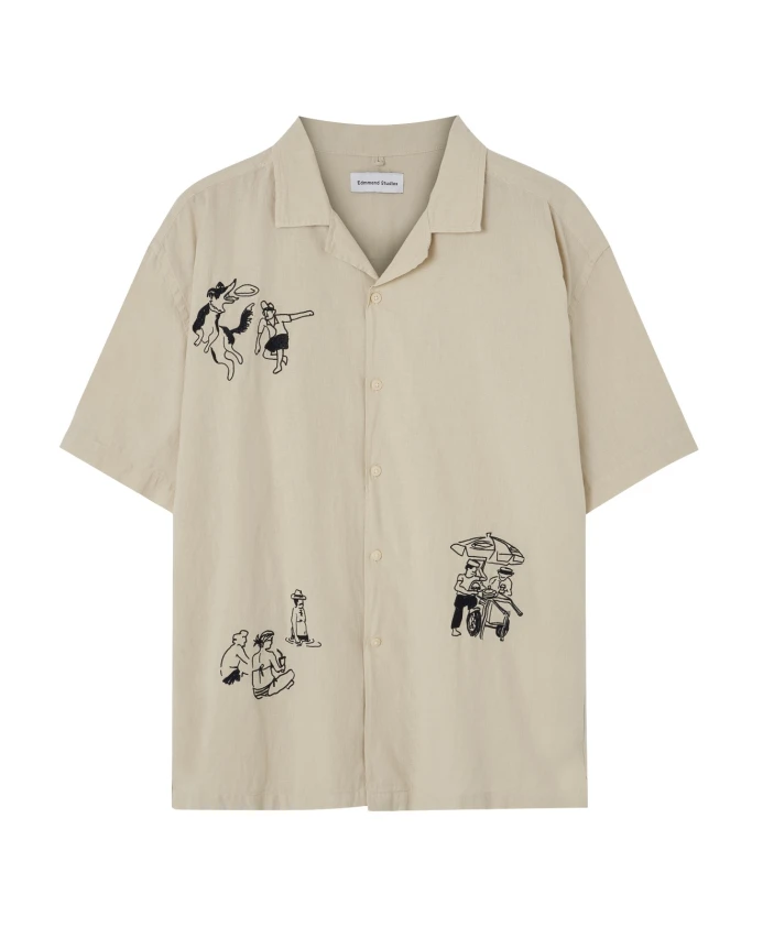 Бежевая рубашка с узором Edmmond Studios, бежевый
Бежевая рубашка с узором Edmmond Studios, бежевый