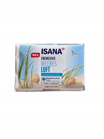 Кусковое мыло ISANA с морскими водорослями 150 г
Кусковое мыло ISANA с морскими водорослями 150 г