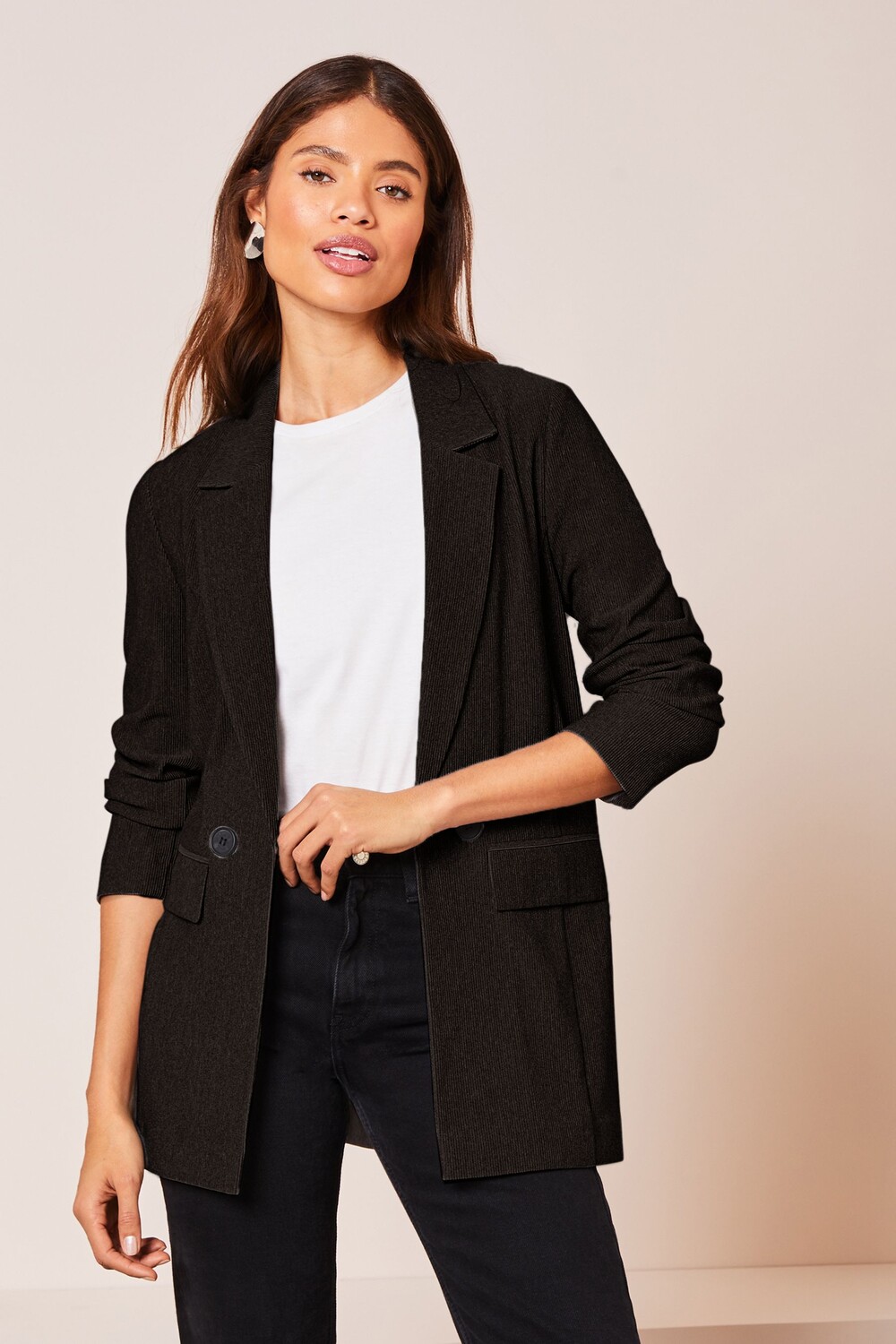 Жакет из джерси в рубчик Lipsy, черный
Жакет из джерси в рубчик Lipsy, черный