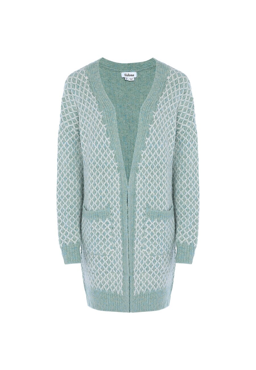 Вязаный кардиган Sidona, цвет Aqua 
Вязаный кардиган Sidona, цвет Aqua