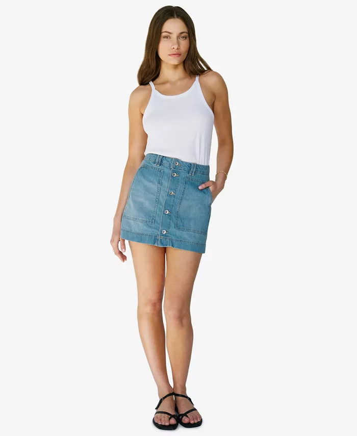 Женская джинсовая мини-юбка на пуговицах Sanctuary, синий
Женская джинсовая мини-юбка на пуговицах Sanctuary, синий