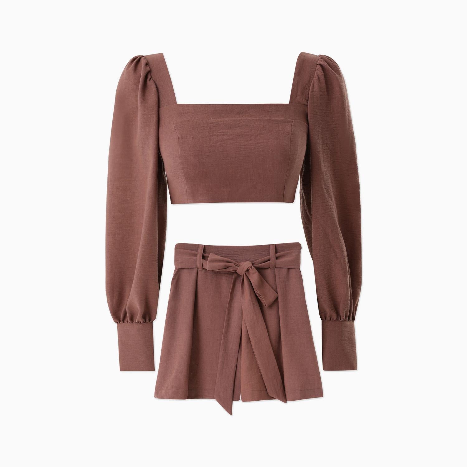 Комплект постельного белья коричневого цвета SoulofMu
Комплект постельного белья коричневого цвета SoulofMu