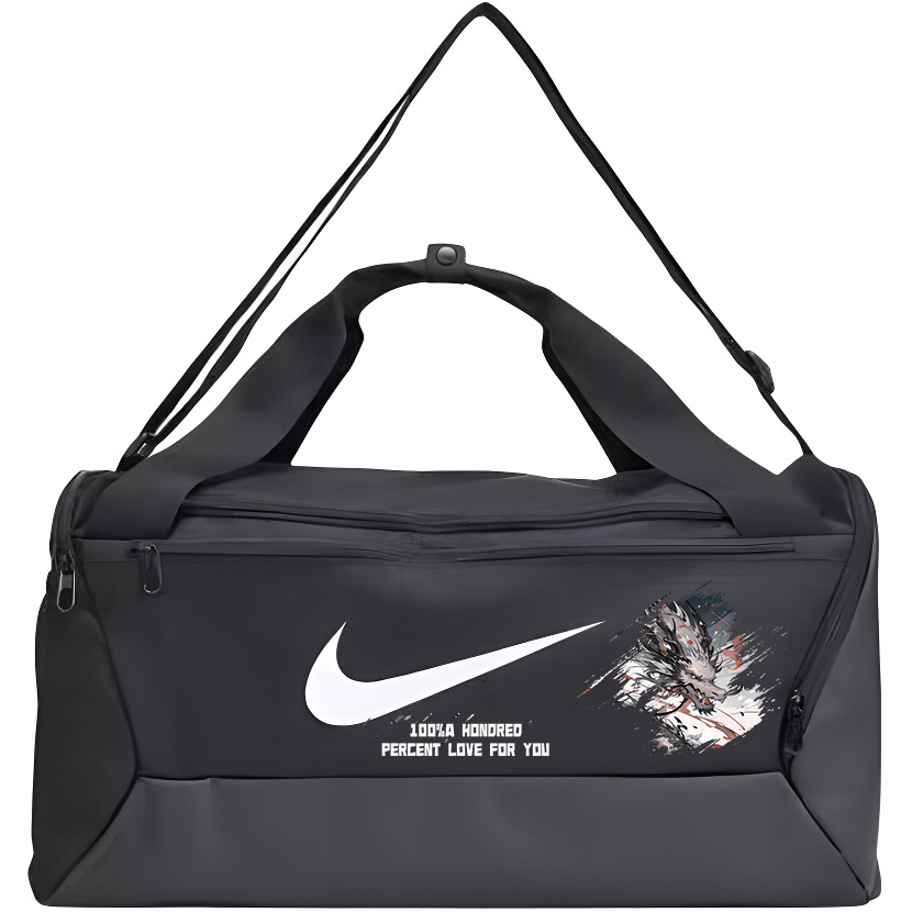 Nike Тканевая сумка для путешествий со смайликом, White Dragon's Chant
Nike Тканевая сумка для путешествий со смайликом, White Dragon's Chant