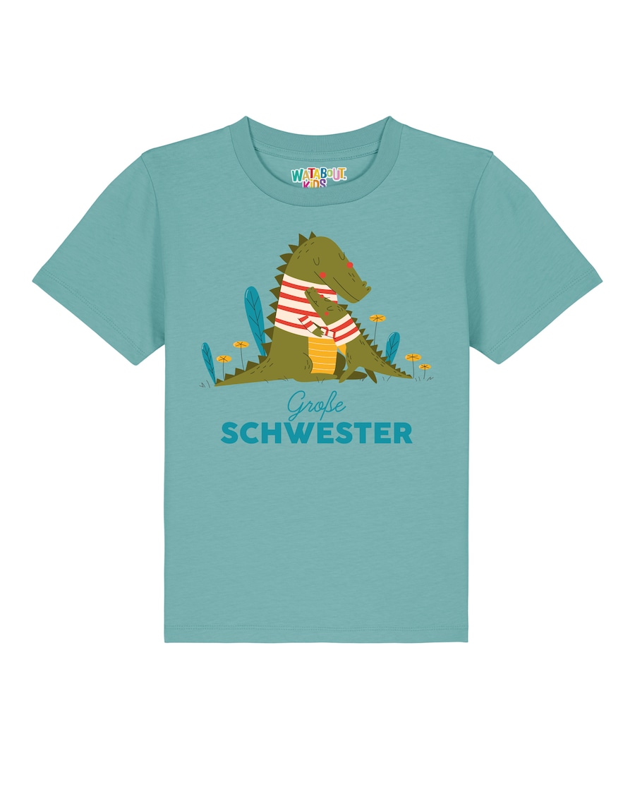 Рубашка watabout.kids Krokodil Große Schwester, зеленый
Рубашка watabout.kids Krokodil Große Schwester, зеленый