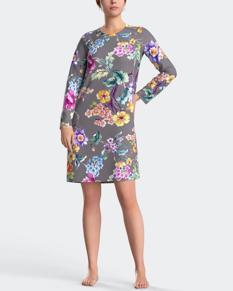 Ночная рубашка с цветочным принтом Impetus, серый
Ночная рубашка с цветочным принтом Impetus, серый