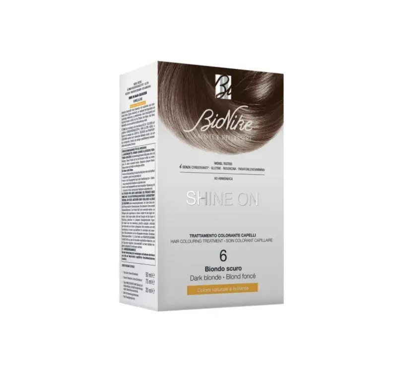 Окрашивание волос Bionike Shine On 6 Dark Blonde 
Окрашивание волос Bionike Shine On 6 Dark Blonde
