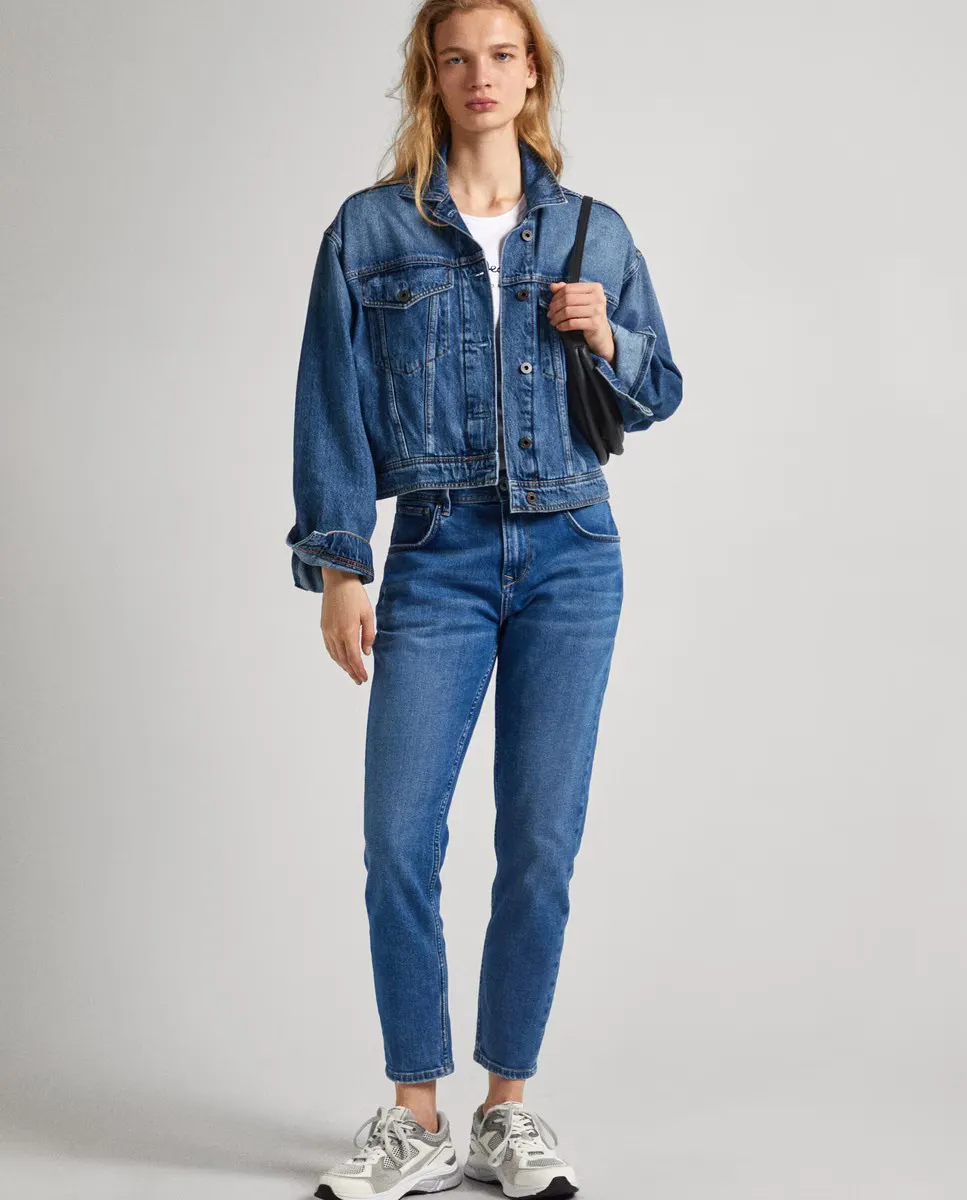 Синие женские джинсы-бойфренды с завышенной талией Wiser Wash Pepe Jeans, синий
Синие женские джинсы-бойфренды с завышенной талией Wiser Wash Pepe Jeans, синий