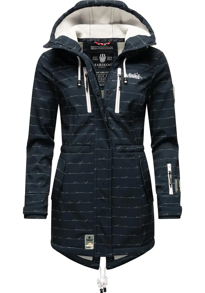 Функциональное пальто Marikoo "Zimtzicke", спортивная парка из софтшелла с капюшоном, синий
Функциональное пальто Marikoo "Zimtzicke", спортивная парка из софтшелла с капюшоном, синий