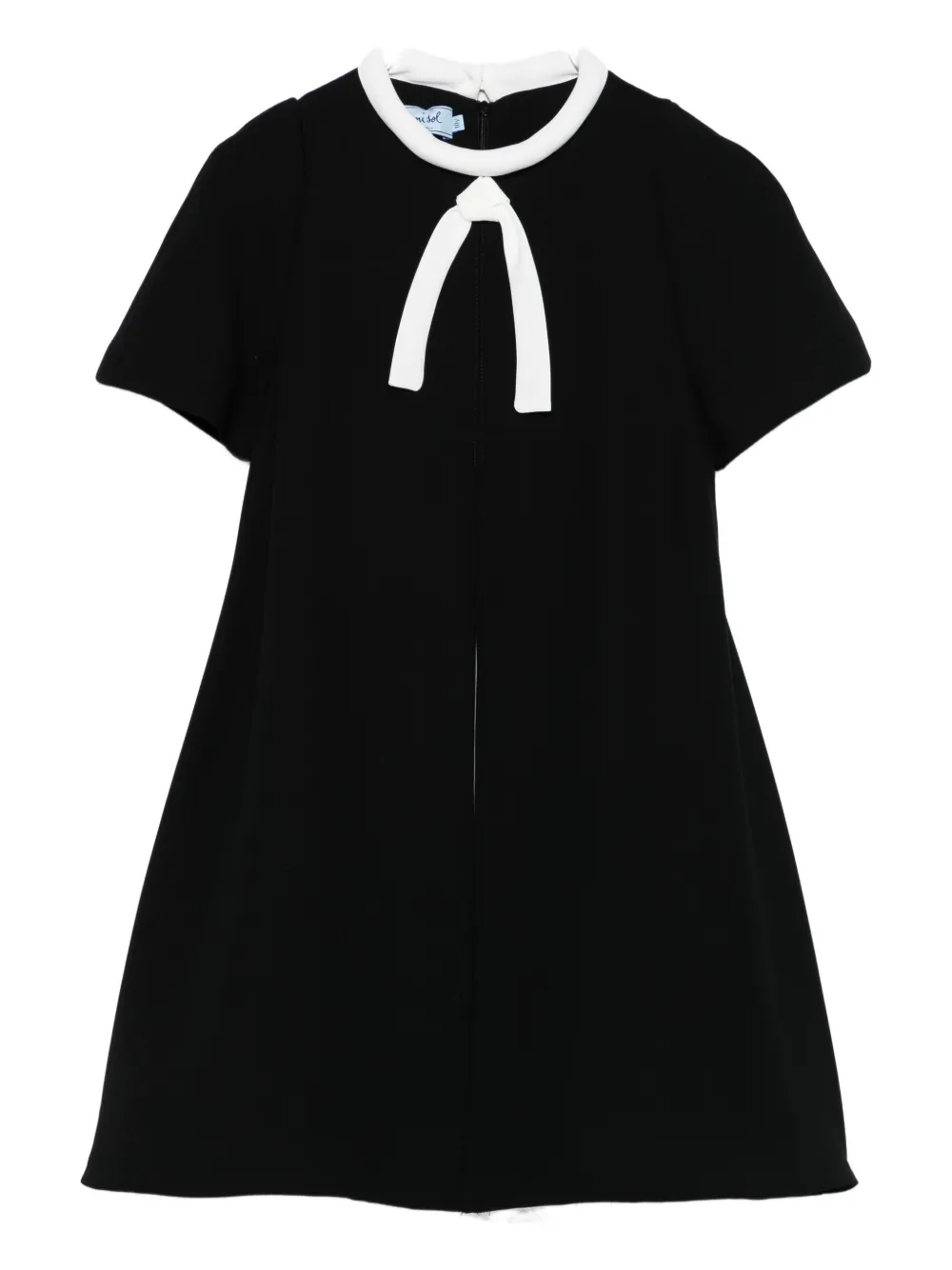 Платье с короткими рукавами и бантом Mi Mi Sol, черный
Платье с короткими рукавами и бантом Mi Mi Sol, черный