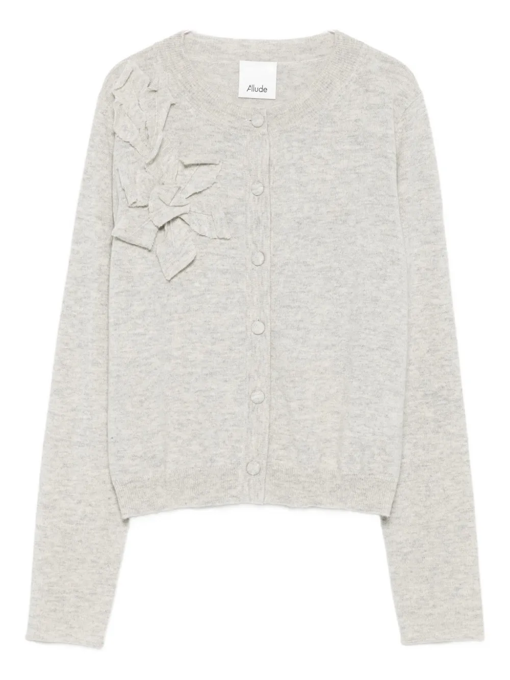 Кардиган с цветочным узором ALLUDE, серый 
Кардиган с цветочным узором ALLUDE, серый
