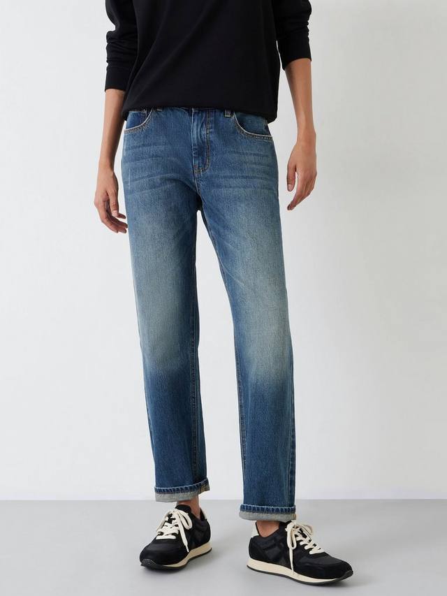 Джинсы прямого покроя для бойфренда HUSH, цвет Vintage Wash Blue 
Джинсы прямого покроя для бойфренда HUSH, цвет Vintage Wash Blue