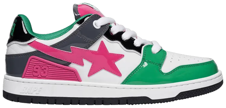Кроссовки BAPE Sk8 Sta #2 M1 'Green', зеленый
Кроссовки BAPE Sk8 Sta #2 M1 'Green', зеленый