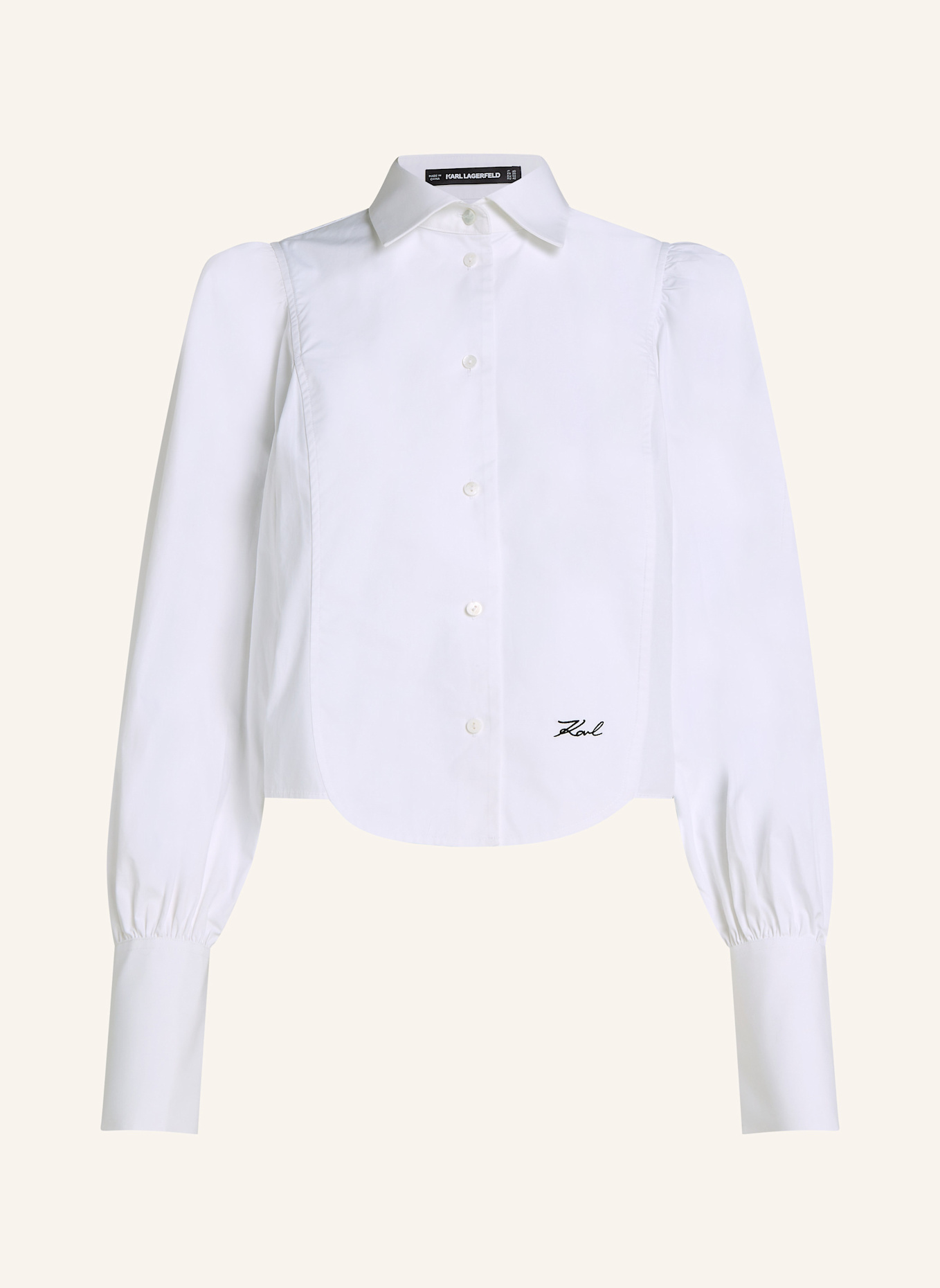 Блузка из поплина с нагрудником Karl Lagerfeld, белый
Блузка из поплина с нагрудником Karl Lagerfeld, белый