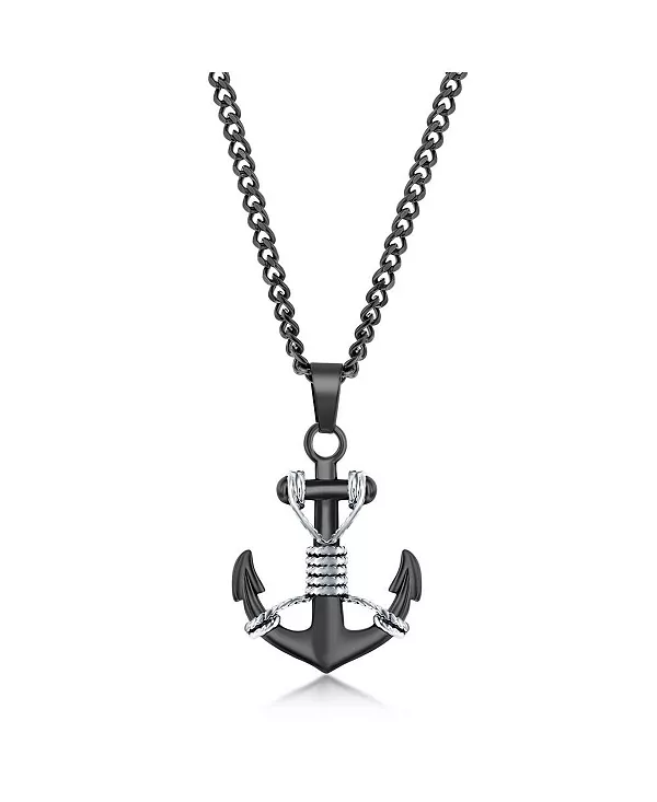 Ожерелье из нержавеющей стали с якорем Blackjack, black
Ожерелье из нержавеющей стали с якорем Blackjack, black