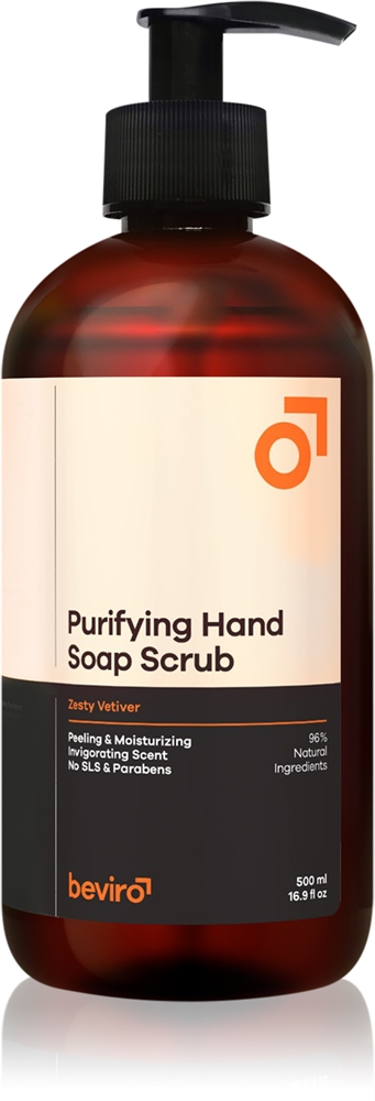 Очищающее мыло-скраб для рук с отшелушивающим эффектом Beviro, zesty vetiver 500 мл
Очищающее мыло-скраб для рук с отшелушивающим эффектом Beviro, zesty vetiver 500 мл