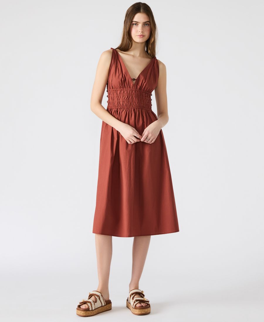 Женское хлопковое платье миди Kassie Steve Madden, Dusty Brick
Женское хлопковое платье миди Kassie Steve Madden, Dusty Brick