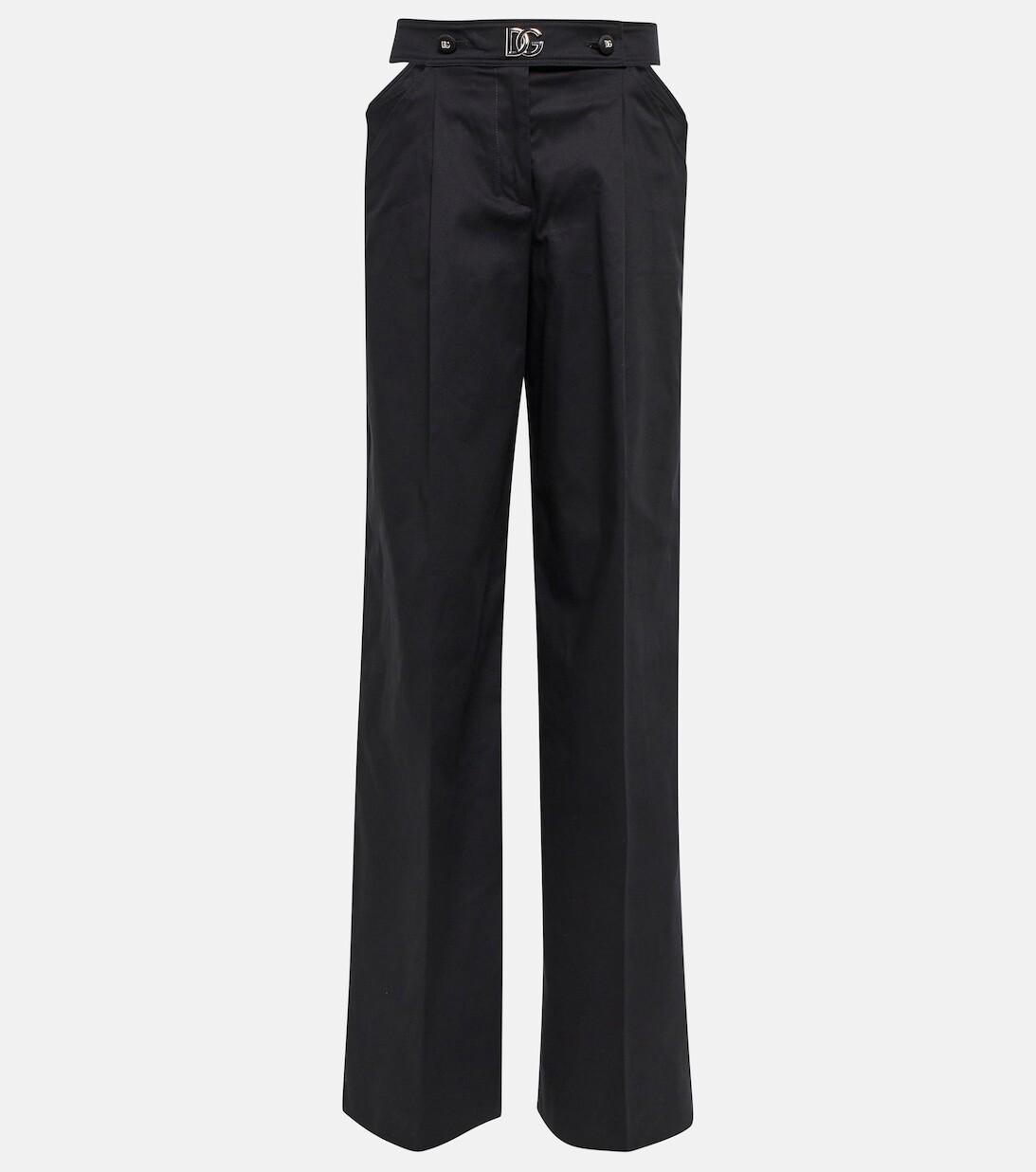 Широкие брюки с высокой посадкой и вырезами DOLCE&GABBANA, черный
Широкие брюки с высокой посадкой и вырезами DOLCE&GABBANA, черный