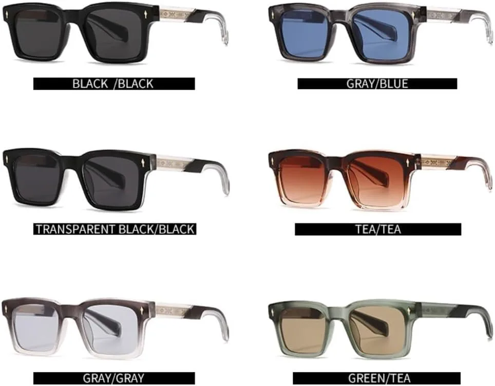 Солнцезащитные очки для мужчин и женщин - защита UV400 - градиентный темно-черный цвет Rivets для занятий спортом на открытом воздухе и вождения LXLHWN, Tyj378-3
Солнцезащитные очки для мужчин и женщин - защита UV400 - градиентный темно-черный цвет Rivets для занятий спортом на открытом воздухе и вождения LXLHWN, Tyj378-3