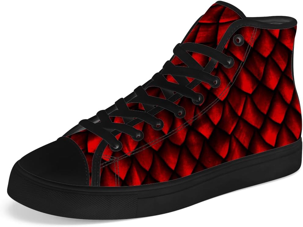 Высокие кеды с драконьей чешуей для мужчин и женщин, высокие кроссовки с драконьей темой, шнуровка, повседневная обувь, подарок для парня или девушки Chebing, красный
Высокие кеды с драконьей чешуей для мужчин и женщин, высокие кроссовки с драконьей темой, шнуровка, повседневная обувь, подарок для парня или девушки Chebing, красный