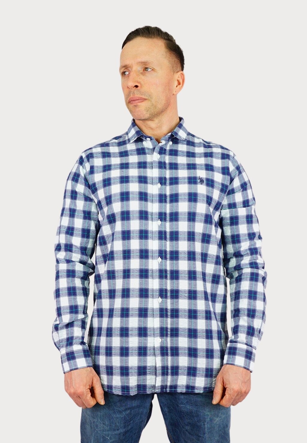 Рубашка BUTTON-DOWN U.S. Polo Assn., синий 
Рубашка BUTTON-DOWN U.S. Polo Assn., синий