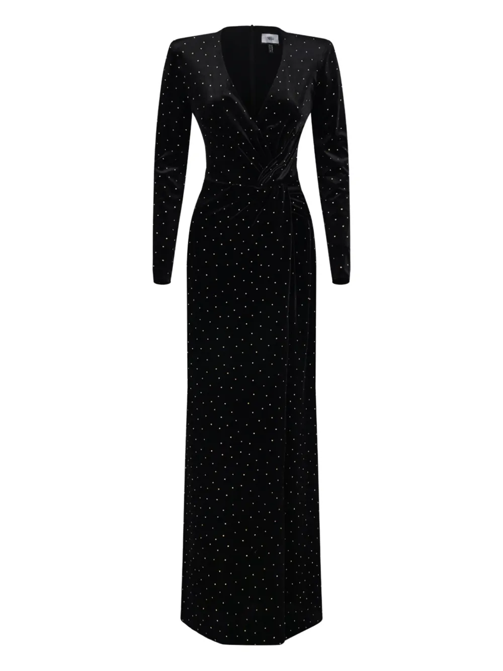 Макси-платье с украшением из заклепок NISSA, черный
Макси-платье с украшением из заклепок NISSA, черный