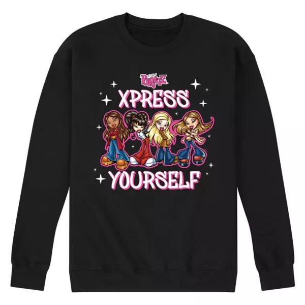 Мужская флисовая толстовка Bratz Xpress Self Licensed Character, черный 
Мужская флисовая толстовка Bratz Xpress Self Licensed Character, черный