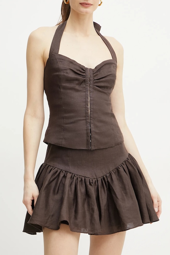 Льняная юбка AMORETTE Bardot, коричневый
Льняная юбка AMORETTE Bardot, коричневый