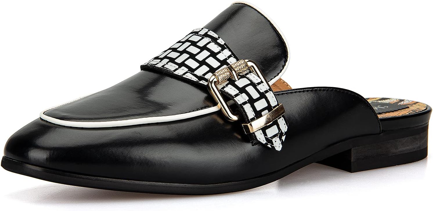 Мужские тапочки Meijiana, слипоны-лоферы из кожи, для официального и повседневного ношения, с открытой пяткой, черный
Мужские тапочки Meijiana, слипоны-лоферы из кожи, для официального и повседневного ношения, с открытой пяткой, черный