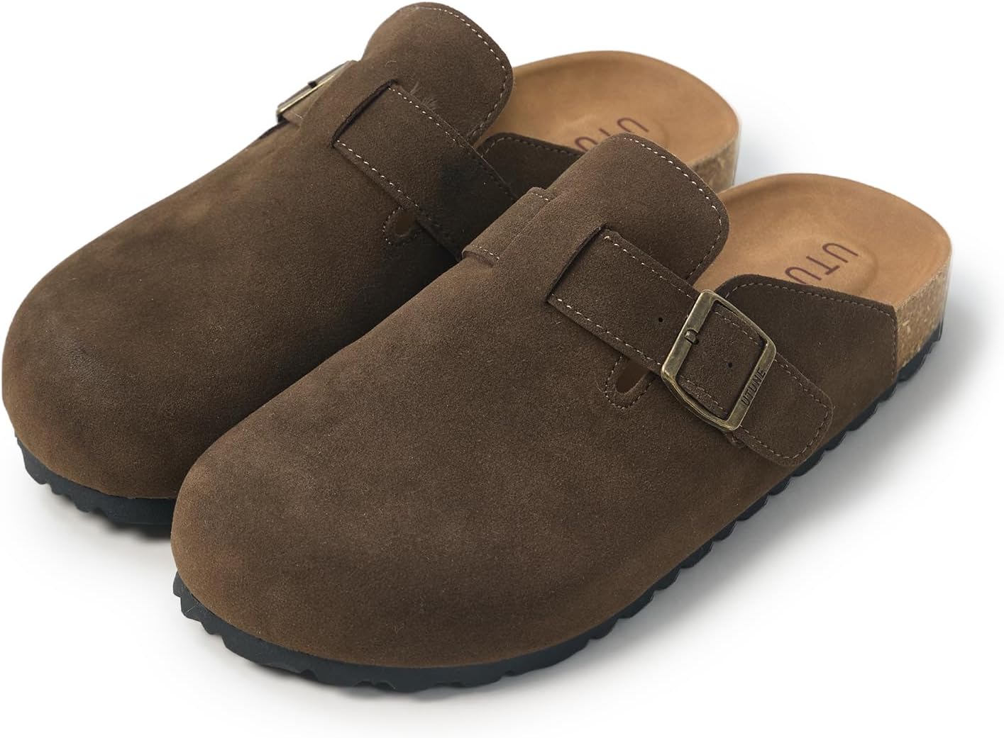 Женские замшевые сабо utune, удобные туфли без застежки с регулируемой пряжкой, стелька с поддержкой свода стопы из пробки, нескользящая подошва, сабо для мужчин и женщин, коричневый
Женские замшевые сабо utune, удобные туфли без застежки с регулируемой пряжкой, стелька с поддержкой свода стопы из пробки, нескользящая подошва, сабо для мужчин и женщин, коричневый