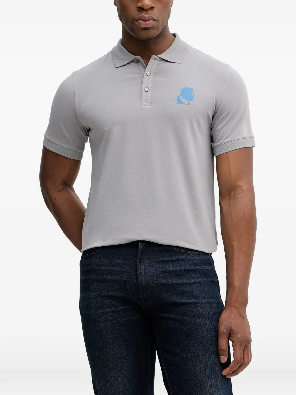 Поло с логотипом Karl Lagerfeld, серый
Поло с логотипом Karl Lagerfeld, серый