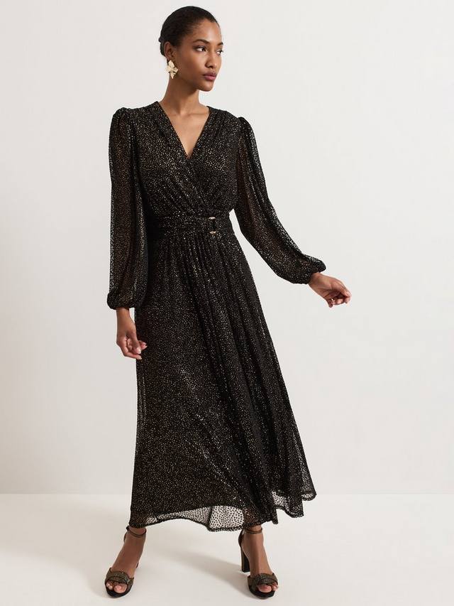 Миди-платье emre с металлическим запахом Phase Eight, черный/разноцветный
Миди-платье emre с металлическим запахом Phase Eight, черный/разноцветный