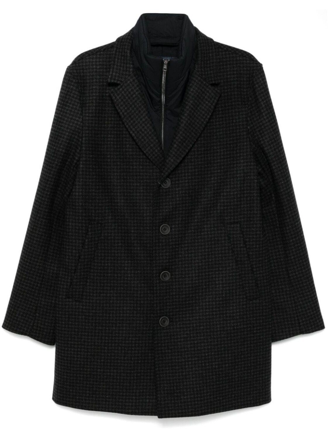 Herno однобортное пальто с рисунком «гусиная лапка», черный
Herno однобортное пальто с рисунком «гусиная лапка», черный