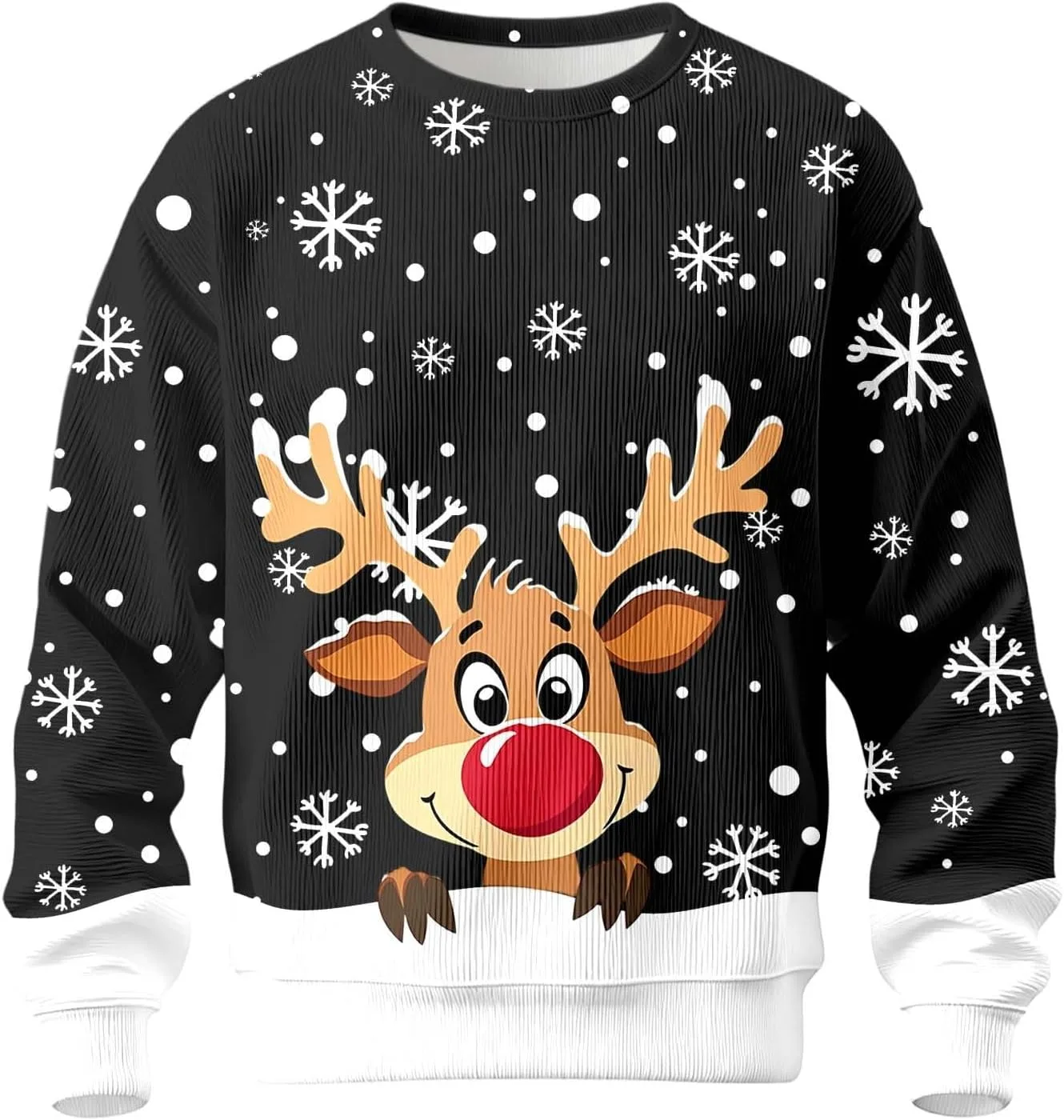 Мужской свитер Ugly Christmas с рождественским принтом
Мужской свитер Ugly Christmas с рождественским принтом