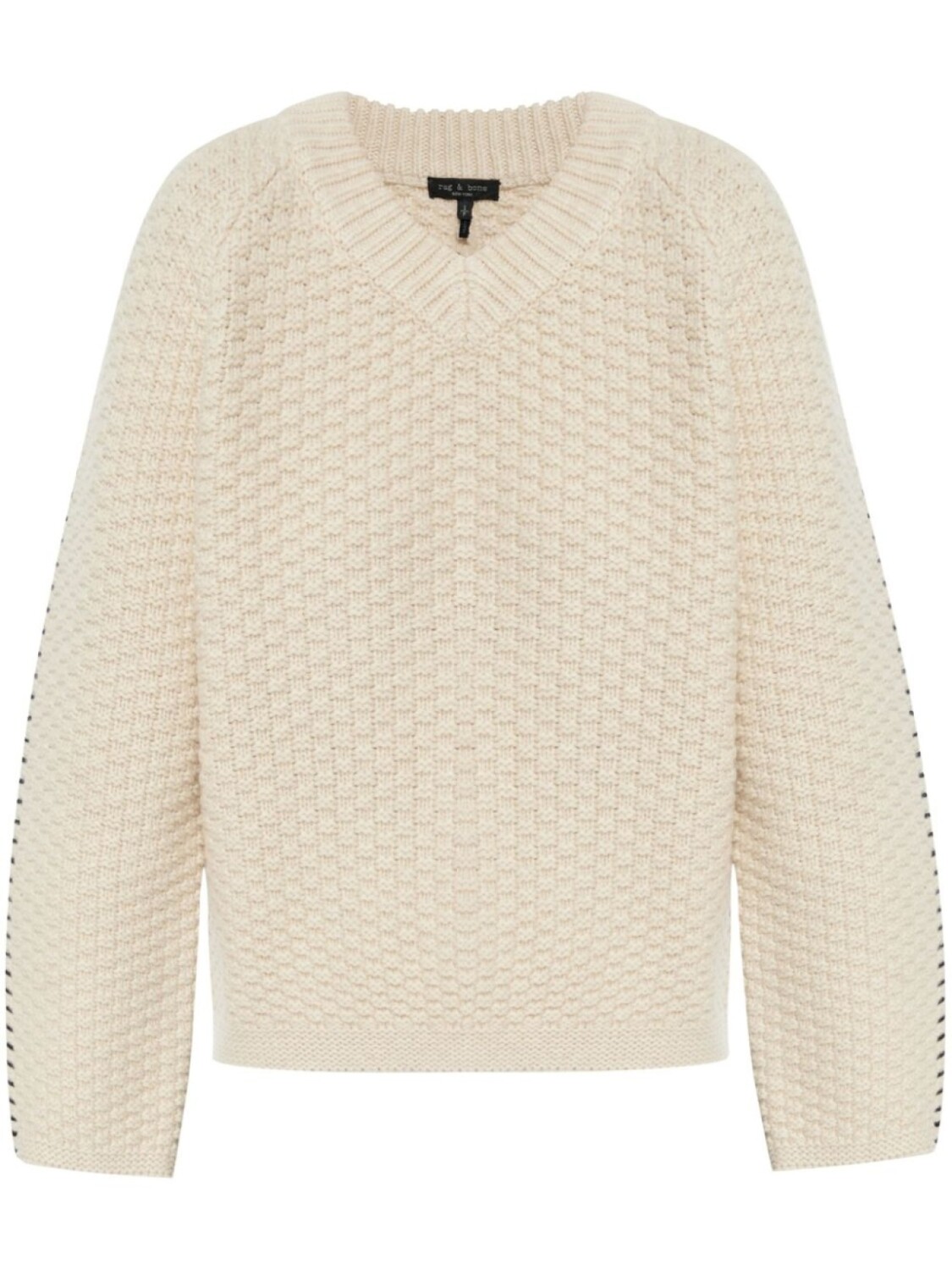 Свитер вафельной вязки rag & bone, нейтральный
Свитер вафельной вязки rag & bone, нейтральный