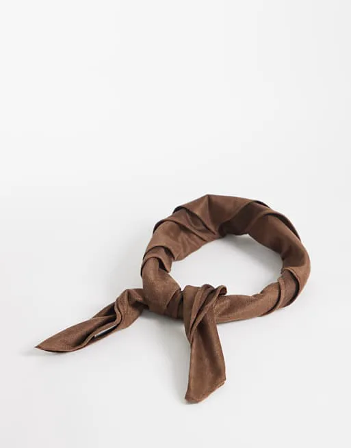 Коричневая бандана из искусственной замши My Accessories
Коричневая бандана из искусственной замши My Accessories