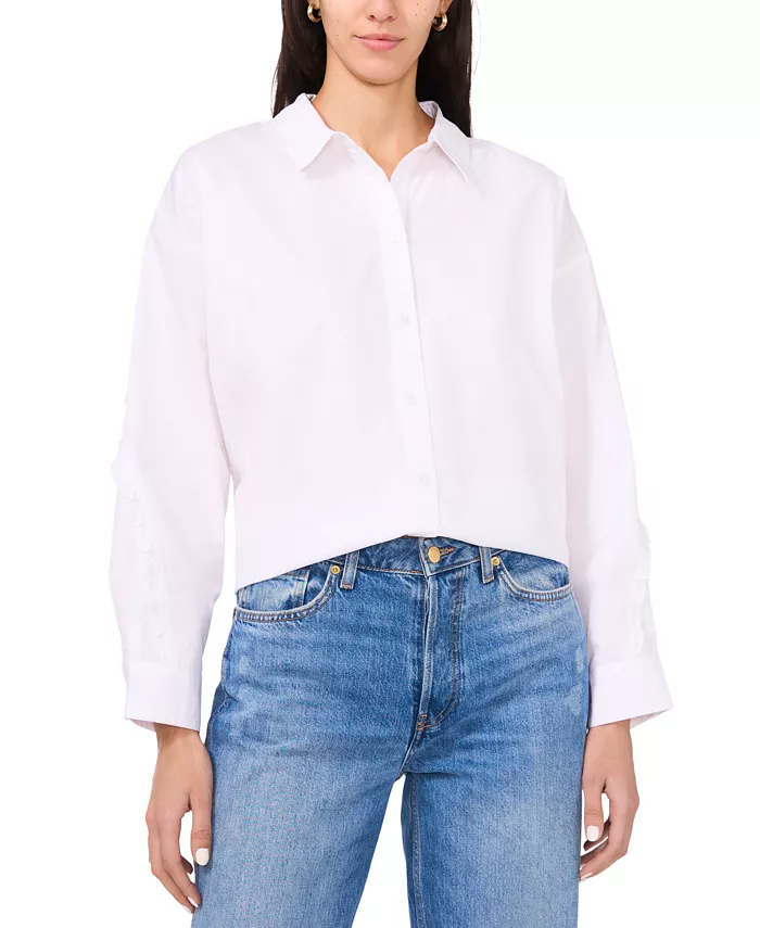 Женская хлопковая рубашка Amora с оборками и пуговицами спереди Parker
Женская хлопковая рубашка Amora с оборками и пуговицами спереди Parker