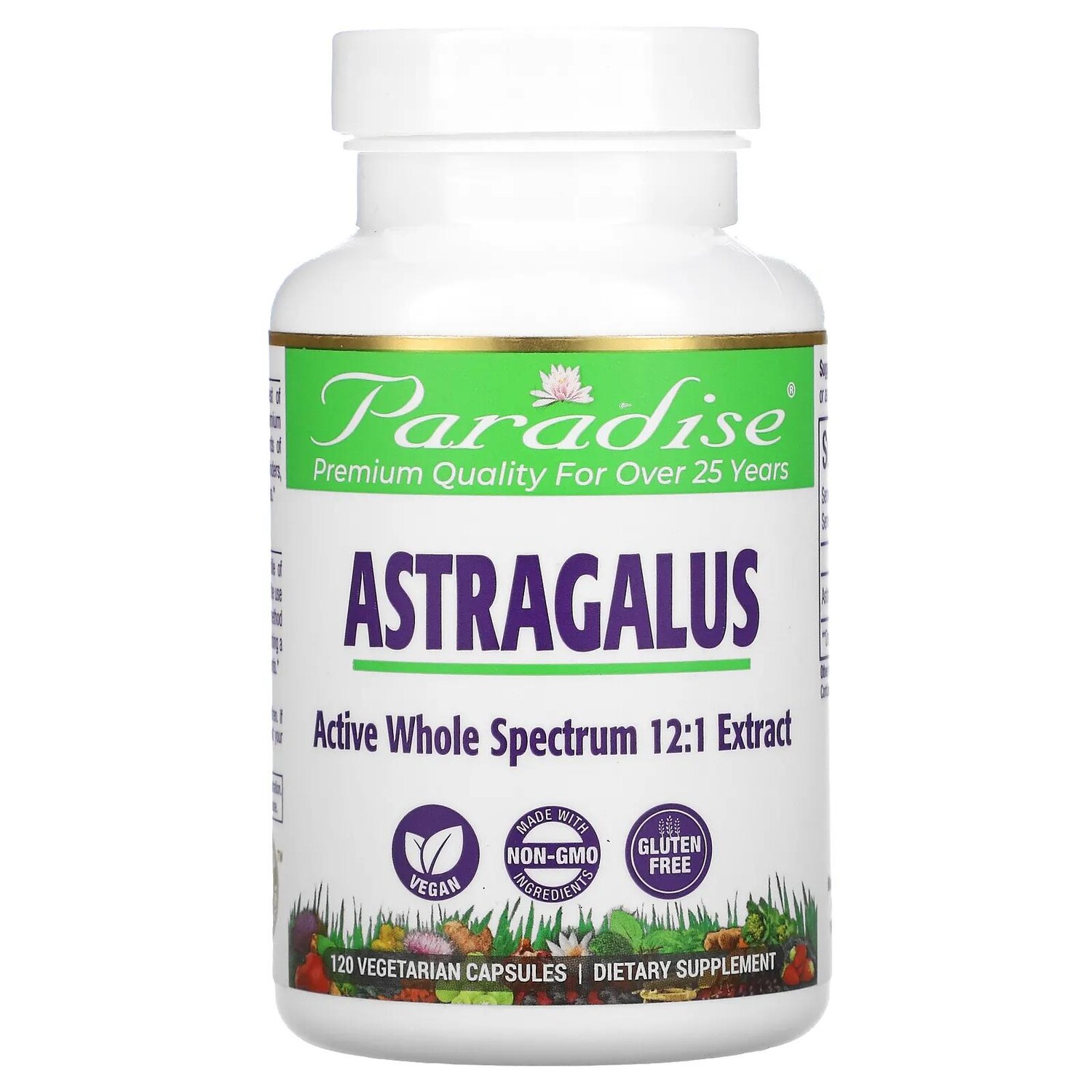 Paradise Herbs Astragalus 120 Vegetarian Capsules
Paradise Herbs Astragalus 120 Vegetarian Capsules