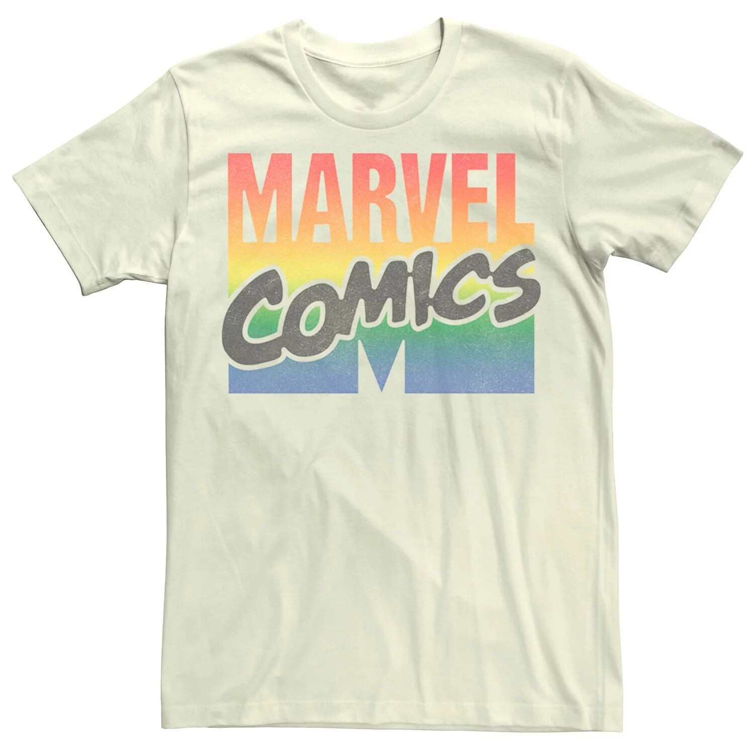 Мужская футболка с радужным логотипом Marvel Comics Licensed Character
Мужская футболка с радужным логотипом Marvel Comics Licensed Character