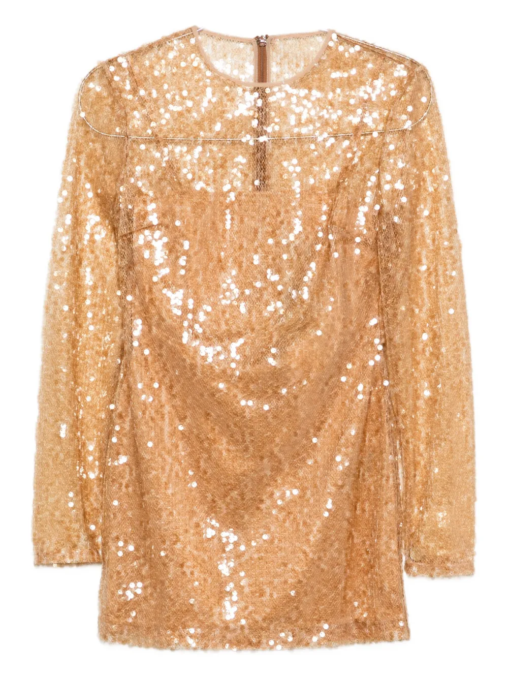 Платье с длинными рукавами, украшенное пайетками David Koma, золотистый
Платье с длинными рукавами, украшенное пайетками David Koma, золотистый