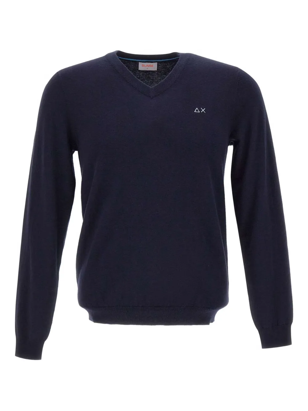 Свитер с вышитым логотипом и V-образным вырезом Sun68, синий
Свитер с вышитым логотипом и V-образным вырезом Sun68, синий
