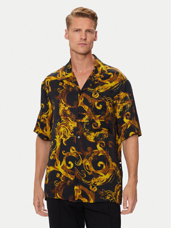 Рубашка стандартного кроя Versace Jeans Couture, черный 
Рубашка стандартного кроя Versace Jeans Couture, черный