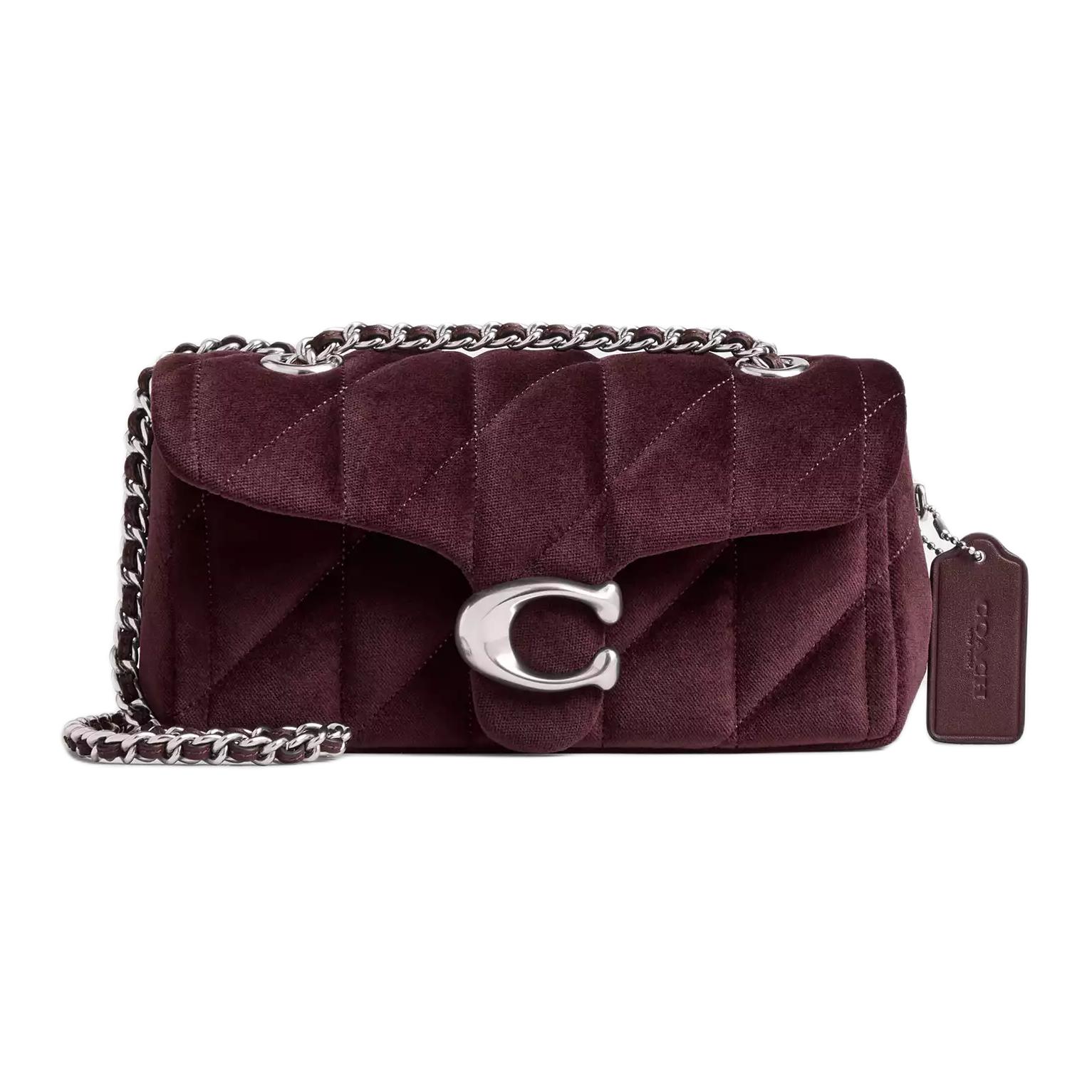 COACH Бархатная женская сумка через плечо малого размера дынно-красная
COACH Бархатная женская сумка через плечо малого размера дынно-красная