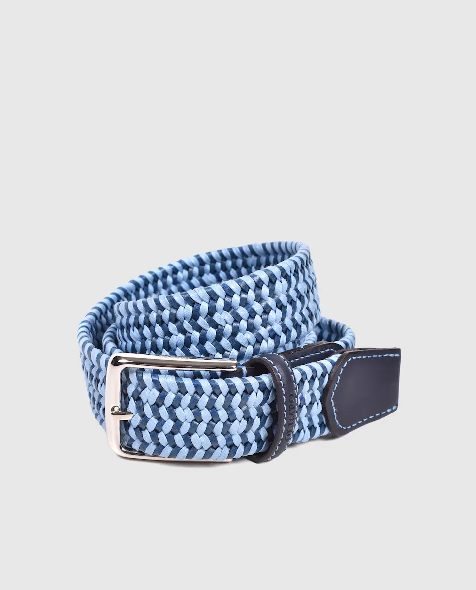 Двухцветный плетеный мужской ремень синего и голубого цветов Olimpo, мультиколор
Двухцветный плетеный мужской ремень синего и голубого цветов Olimpo, мультиколор